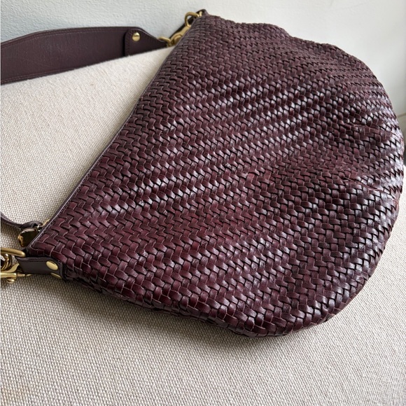 Clare V Burgundy Moyen Crossbody Bag Plum - Picture 5 of 14